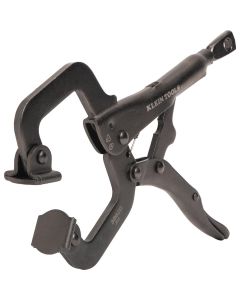 KLE38622 image(0) - Klein Tools C-Clamp Locking Pliers With Swivel Jaws, 11-Inch