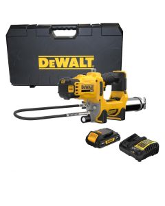 DWTDCGG581GD1 image(0) - DeWalt 20V MAX* 2-Speed Grease Gun Kit