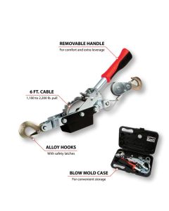 WLMW4003 image(1) - Wilmar Corp. / Performance Tool 1 Ton Compact Cable Power Puller