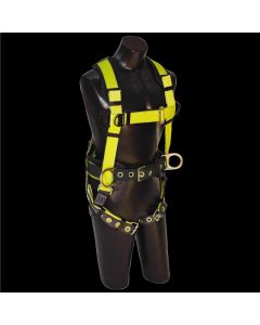 SRW812500 image(0) - FALL SAFE Safety Harness - IRONMAN Series - Construction-Style Positioning - Back / Side, Pass Through, Tongue Buckle - Size: 2XL