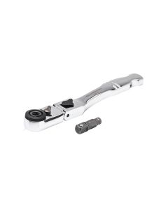 GearWrench 1/4 Inch Drive 72-Tooth Quick Release Locking Flex Slim Head Ratchet 6 Inch