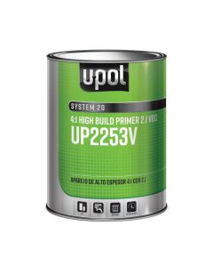 U Pol Products SYSTEM 20 UP2253V High-Build 2K Multi-Purpose Primer, 1 gal Tin, Gray, 4:1 Mixing, High-Build