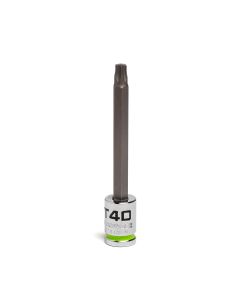 GETSTB40L image(0) - Grip Edge Tools 3/8" Dr RPT Long Star Bit Socket T40