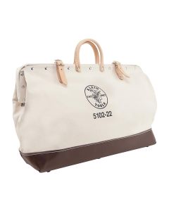 KLE510224SP image(0) - Klein Tools Deluxe Tool Bag, Canvas, 17 Pockets, 24-Inch