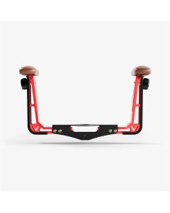 VYPAAA-BR-R-QHACM image(0) - Vyper Industrial RSM/ESM Armrest Attachment - Brown Cushion ; Red Supports; QH/ACME