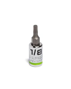 GETGEASSH18RPT image(0) - Grip Edge Tools 1/8" 1/4" Dr Short RPT Hex Bit Socket