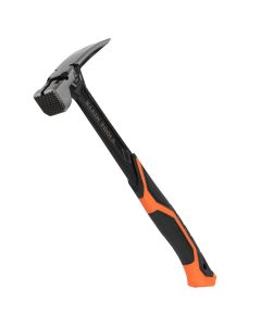 KLEH80922SM image(0) - Klein Tools Milled Face Steel Claw Hammer, 22-Ounce