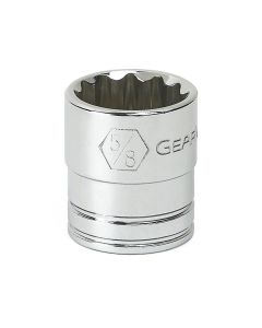 KDT80502 image(1) - GearWrench 3/8 Inch Drive 12 Point Standard SAE Socket 5/8 Inch