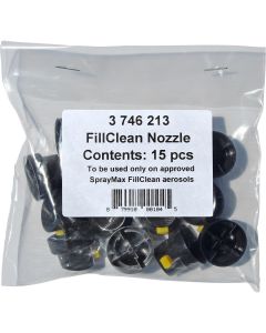 SMX3746213 image(1) - SprayMax Fill Can 3746213 Nozzle, Black/Yellow, Use With: 1K and 2K FillClean Aerosols