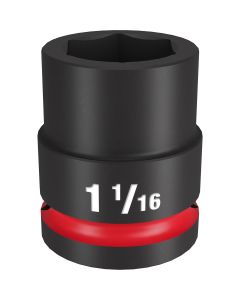MLW49-66-6308 image(1) - Milwaukee Tool SHOCKWAVE Impact Duty  3/4"Drive 1-1/16" Standard 6 Point Socket