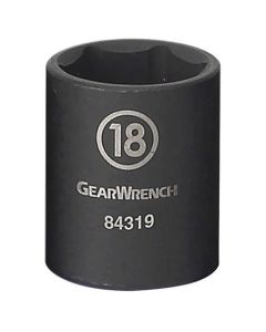 KDT84311N image(1) - GearWrench 3/8 Inch Drive 6 Point Standard Impact Metric Socket 10mm