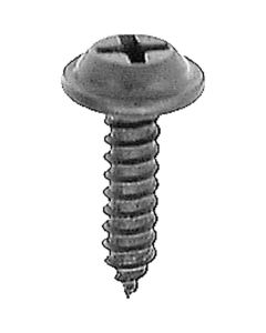 AVCAP12953 image(0) - AUVECO AP12953 Phillips Flat Top Washer Head A/AB Point Tapping Screw, #10 x 3/4 in L, Black E-Coat
