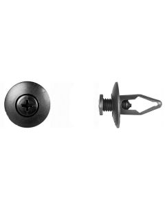 Disco Automotive Hardware 5/16" BLK NYL INT FNDR SHD RVT