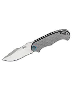 CRK7920 image(0) - CRKT (Columbia River Knife) P.S.D. (Particle. Separation. Device.) 1.4116 Satin Plain Blade Assisted Folding Knife with Liner Lock Carbon Fiber w/G10 Base Handle - Black