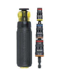 Klein Tools Magnetic Power Nut Setters, 2-Inch Shaft, 5-Piece