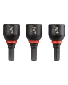 MLW49-66-4517 image(1) - Milwaukee Tool SHOCKWAVE Impact Duty 1/2&rdquo; Insert Magnetic Nut Driver 3PK