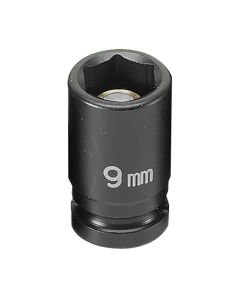 Grey Pneumatic 1/4" Drive x 9mm Magnetic Standard Socket