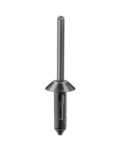 AUVECO 13747 Type 1 Expansion Rivet, 13/64 in Dia Hole x 1-7/8 in OAL x 1/16 to 11/64 in Grip Range, Nylon, Black