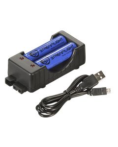 STL22010 image(1) - Streamlight SL-B26 Charger Kit - USB - Includes (2) SL-B26 Battery Packs - Black