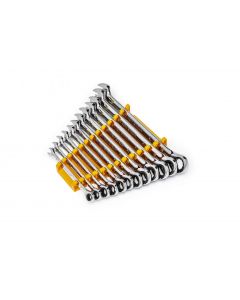 KDT86927 image(1) - GearWrench 12 Piece 90-Tooth 12 Point Metric Combination Ratcheting Wrench Set