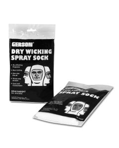Gerson Co. 070195C Heavyweight Spray Socks, 18 in, 450 gsm Fabric, White