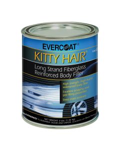 Fibre glass Evercoat KITTY HAIR 100868 Long Strand Fiberglass Reinforced Body Filler, 1 qt Can, Paste, Long Strand