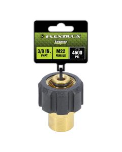 LEGPW3023 image(0) - Flexzilla Adapter, 3/8" FNPT x M22 Female, Brass
