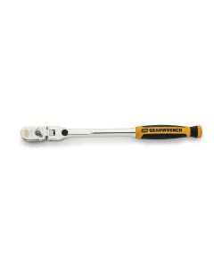 KDT81055 image(1) - GearWrench 1/4 Inch Drive 120XP Dual Material Handle Locking Flex Head Ratchet 9 Inch
