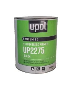 UPO2275 image(0) - U Pol Products SYSTEM 20 National Rule 4:1 High Build Primer - 1 Gallon Tin - Black