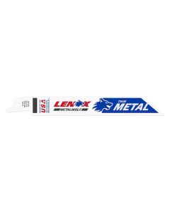 LEX20568624R image(0) - Lenox Tools 6 Inch 24 TPI Bi-Metal Reciprocating Saw Blades - 5 Pack