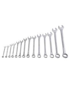 SUNEX 14 Piece SAE Raised Panel Combination Wrench Set