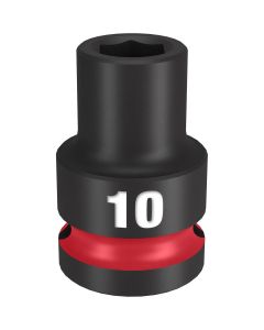 Milwaukee Tool SHOCKWAVE Impact Duty  1/2"Drive 10MM Standard 6 Point Socket