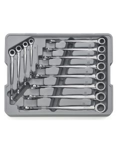 GearWrench 12 Piece 72-Tooth 12 Point XL X-Beam Ratcheting Combination Metric Wrench Set