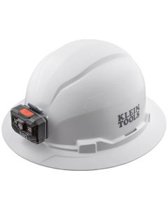 KLE60400T2 image(0) - Klein Tools Class E Type-2 Hard Hat, Non-Vented Full Brim Style with Chin Strap, White