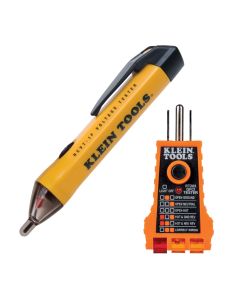 KLENCVT1PKIT image(0) - Klein Tools Non-Contact Voltage and GFCI Receptacle Test Kit