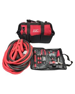 FJC45265BAG image(0) - FJC BOOSTER CABLES IN TOOL BAG 2/0 GA. 25 FT - 800 AMP CLAMP - COM DUTY