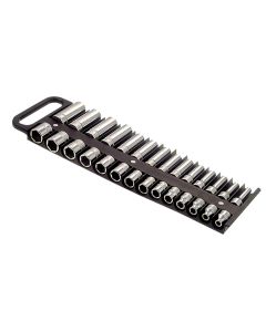 LIS40210 image(1) - Lisle SOCKET HOLDER MAGNETIC 3/8IN DR F/28 SOCKETS BLACK