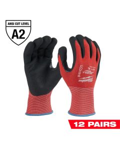 MLW48-22-8928B image(0) - Milwaukee Tool 12 Pair Cut Level 2 Coated Nitrile Dipped Gloves - XL