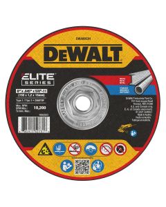 DWTDWA8953H image(0) - DEWALT ELITE SERIES 6 In x .045 in Ceramic Abrasive Chop / Cut-Off Blade with 5/8 in Arbor For Stainless & Mild Steel Cutting (1 Pack)