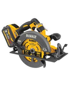 DWTDCS578X2 image(3) - DEWALT 60V MAX* Brushless Cordless 7-1/4 in. Circular Saw with Electronic Brake Kit with (2) Batteries