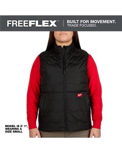 MLWF350B-L image(0) - Milwaukee Tool Womens FREEFLEX Lightweight Insulated Vest Black L