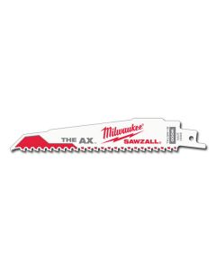 MLW48-00-5021 image(1) - Milwaukee Tool 6" 5 TPI The Ax Sawzall  Blade (5 Pk)