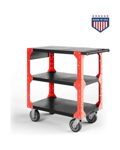 VYPX32-R image(1) - Vyper Industrial X32 Series 1250lb Capacity Tool Cart - Black/Red