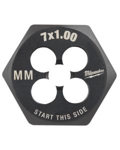 MLW49-57-5341 image(2) - Milwaukee Tool M7-1.00 mm 1-Inch Hex Threading Die