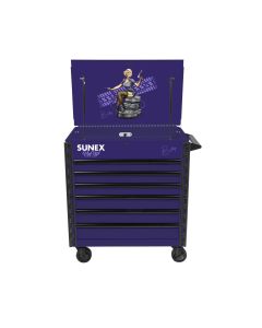 SUNEX Premium Full Drawer Service Cart-Pin Up Girl BETTY