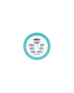 Buff And Shine 852WG Convoluted Face Buffing Grip Pad, 8 in Dia, 1-1/2 in THK, Hook and Loop Attachment, Light Blue