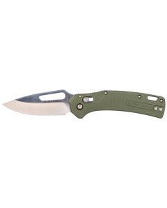Klein Tools KTO Resurgence Knife, Drop Point Blade, Moss Green Handle