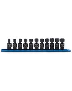 KDT84975 image(1) - GearWrench 11 Piece 3/8 Inch Drive 6 Point Standard X-Core Pinless Universal Impact Metric Socket Set