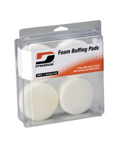 DYB76016 image(2) - Dynabrade 3" White Foam Polishing Pads (Four in clear Pkg.)