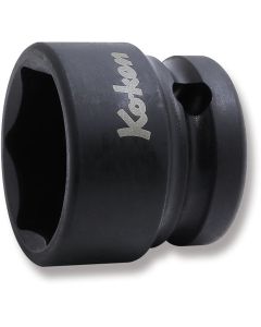 KKN14401MS-24 image(0) - Ko-ken USA 14401MS-24 1/2 Sq. Dr. Socket 24mm 6 point Length 28.5mm Thin walled